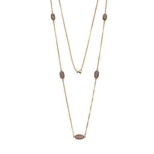 Κολιέ Γυναικείο SΕΝΖΑ Gold Plated Steel