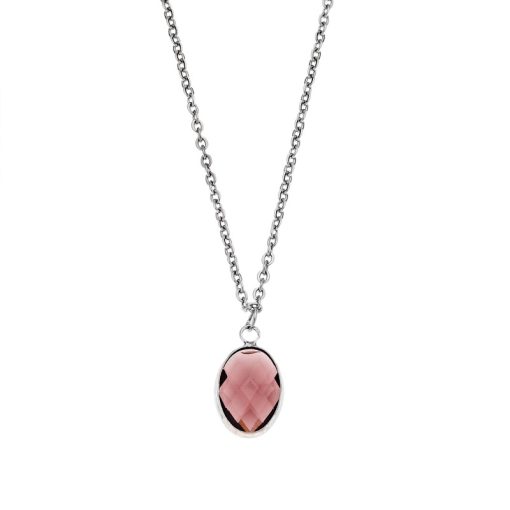 Κολιέ Senza Steel Silver Plated