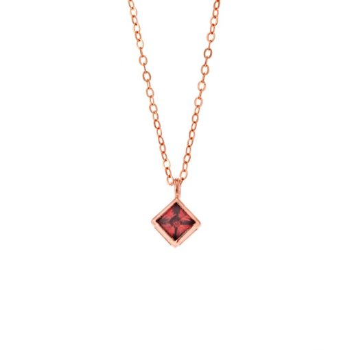 Μενταγιόν Senza Silver 925 Rose Gold Plated