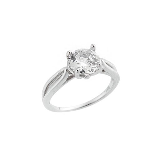 Δαχτυλίδι Γυναικείο Μονόπετρο Senza Silver 925