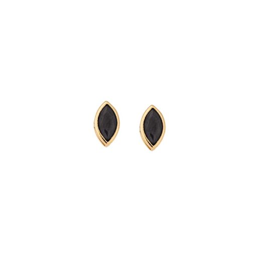 Σκουλαρίκια Senza Φύλλο Silver 925 Gold Plated