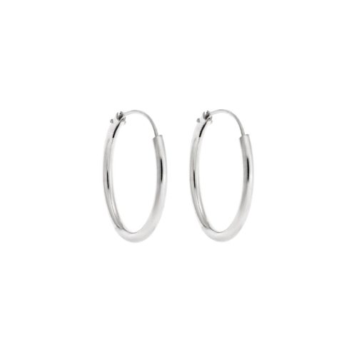Σκουλαρίκια Κρίκοι Senza από ασήμι 925, 2.2mm