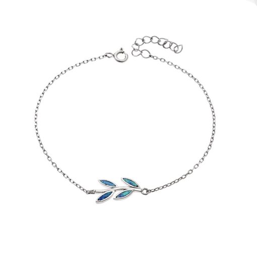 Βραχιόλι Senza από ασήμι 925, κλαδάκι με Opal