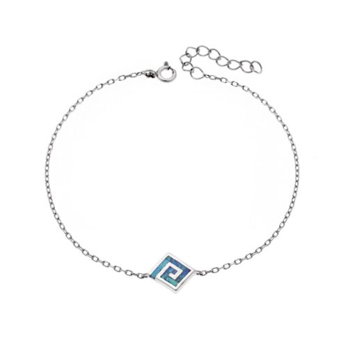Βραχιόλι Senza από ασήμι 925, μαίανδρος με Opal