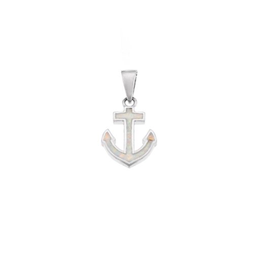 Μοτίφ Senza από ασήμι 925, άγκυρα με Opal