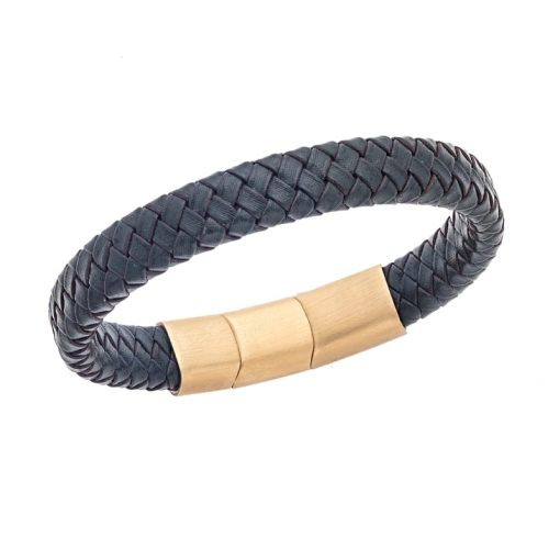 Βραχιόλι Senza Men's Stainless Steel - Chaki Leather Strap