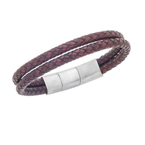 Βραχιόλι Senza Men's Steel Blue Leather Strap