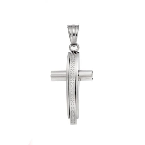 Μοτίφ Senza Men's Steel, Σταυρός από Ατσάλι