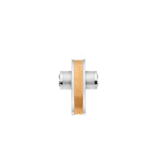 Κολιέ Senza Men's Steel, Δίχρωμος Σταυρός από Ατσάλι