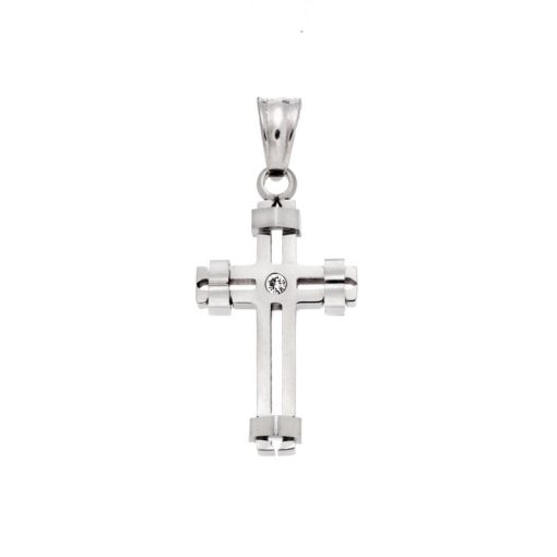 Μοτίφ Senza Men's Steel, Σταυρός από Ατσάλι