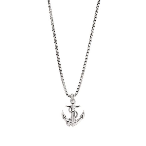 Κολιέ Senza Men's Steel, Άγκυρα από Ατσάλι