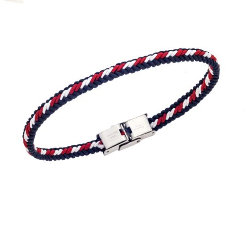 Βραχιόλι Senza Men's Steel Navy Style Cord Strap