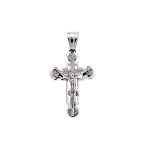 Μοτίφ Senza Men's Steel, Σταυρός με τον Εσταυρωμένο από ατσάλι