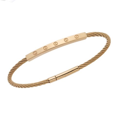 Βραχιόλι Senza Men's Gold Plated Stainless Steel Bracelet