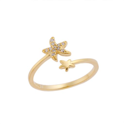Δαχτυλίδι Chevalier Senza Silver 925 Gold Plated
